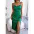 'Qiturah' Satin Midi Dress - Celes Fashion